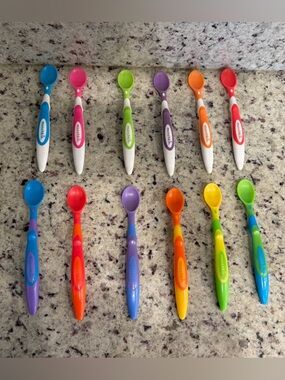 Munchkin Baby Toddler Colorful Training Spoons - Multi-Color Set